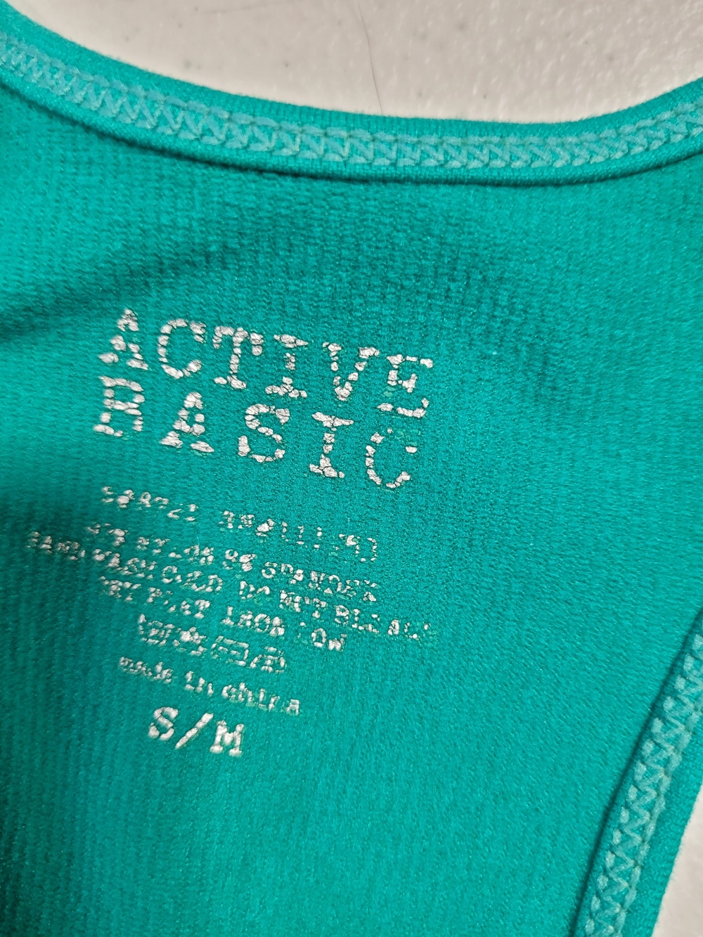 Active Basic Teal Racerback Tank - Picture 2 of 3